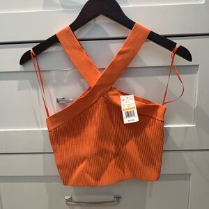 Dry goods, orange cropped top size, small brand, new with tags